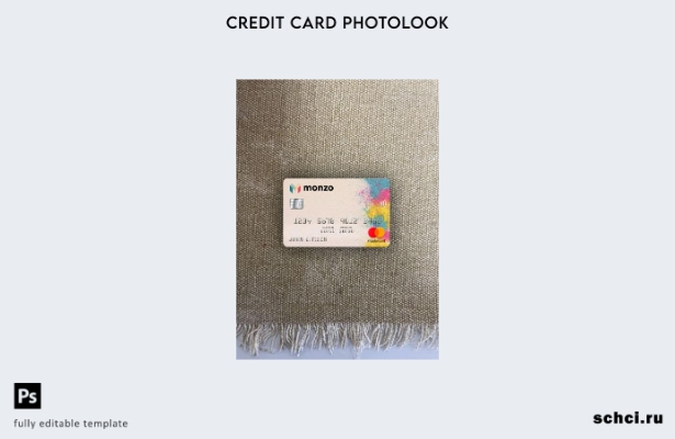 цифровая загрузка Великобритания Monzo Bank Mastercard фотоизображение переднего